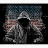 Untouchable, T-Shirt, Eminem Revival Album, Word Cloud With Grunge American Flag Tapestry Official Eminem Merch