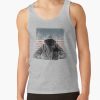 Untouchable, T-Shirt, Eminem Revival Album, Word Cloud With Grunge American Flag Tank Top Official Eminem Merch