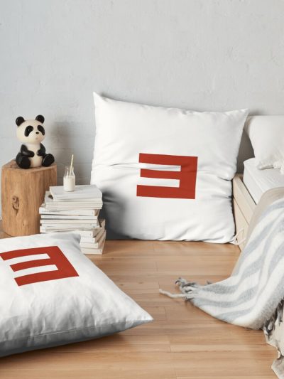 Eminem E Throw Pillow Official Eminem Merch