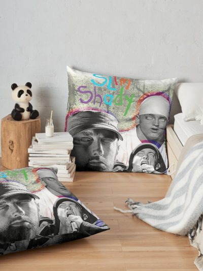 Oh8Hs4Kd34 Throw Pillow Official Eminem Merch