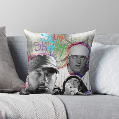 Oh8Hs4Kd34 Throw Pillow Official Eminem Merch