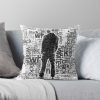 Untouchable, T-Shirt, Eminem Revival Album, Word Cloud Throw Pillow Official Eminem Merch