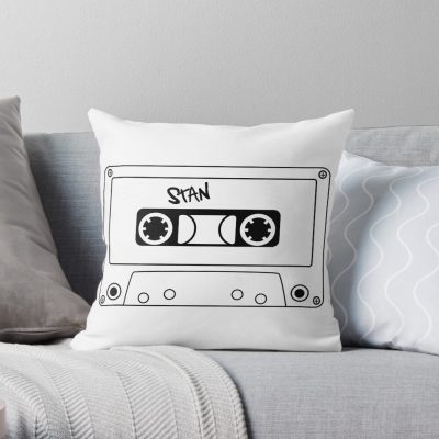 Stan Tape Eminem Throw Pillow Official Eminem Merch