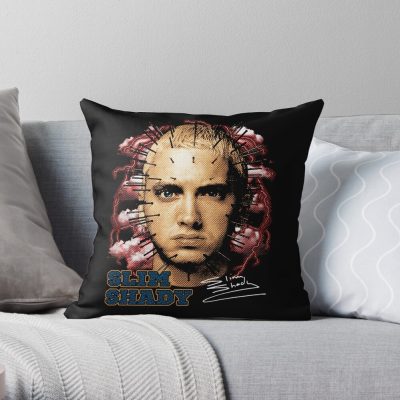 4Kk1Am2Oj5 Throw Pillow Official Eminem Merch