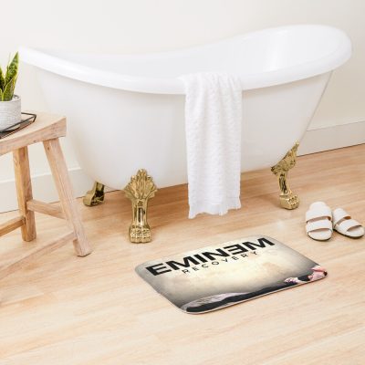 Long White Love Mans Aesthetic Sleep Portrait Bath Mat Official Eminem Merch