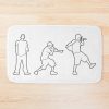 Minimal Eminem Silhouettes Bath Mat Official Eminem Merch