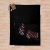 Eminem Songs Silhouette - White & Black Throw Blanket Official Eminem Merch