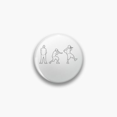 Minimal Eminem Silhouettes Pin Official Eminem Merch