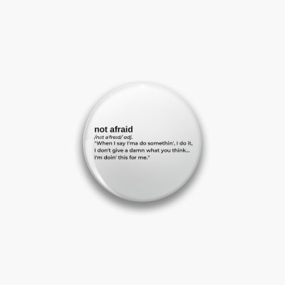 Not Afraid By Eminem Pin Official Eminem Merch