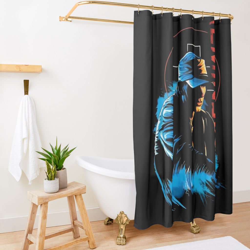 Go Scoot  Eminem Eminem Eminem Eminem Eminem Eminem Eminem, Eminem Eminem Shower Curtain Official Eminem Merch