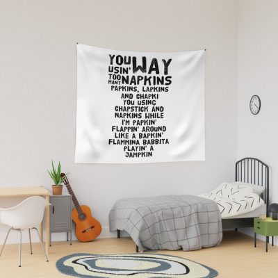 “You Using Way Too Many Napkins” - Eminem Tapestry Official Eminem Merch