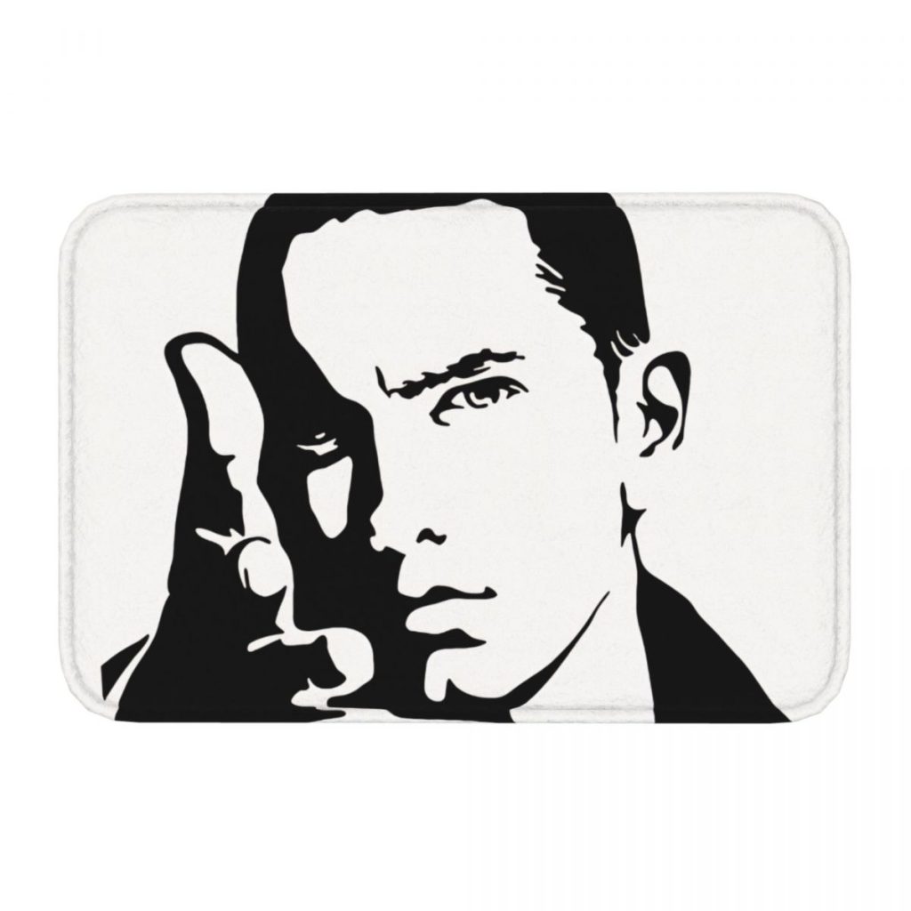 Eminem Bathroom Non Slip Carpet Come On Bedroom Mat Welcome Doormat Floor Decoration Rug 1 - Eminem Merchandise