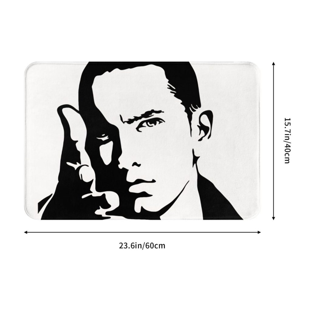 Eminem Bathroom Non Slip Carpet Come On Bedroom Mat Welcome Doormat Floor Decoration Rug 2 - Eminem Merchandise