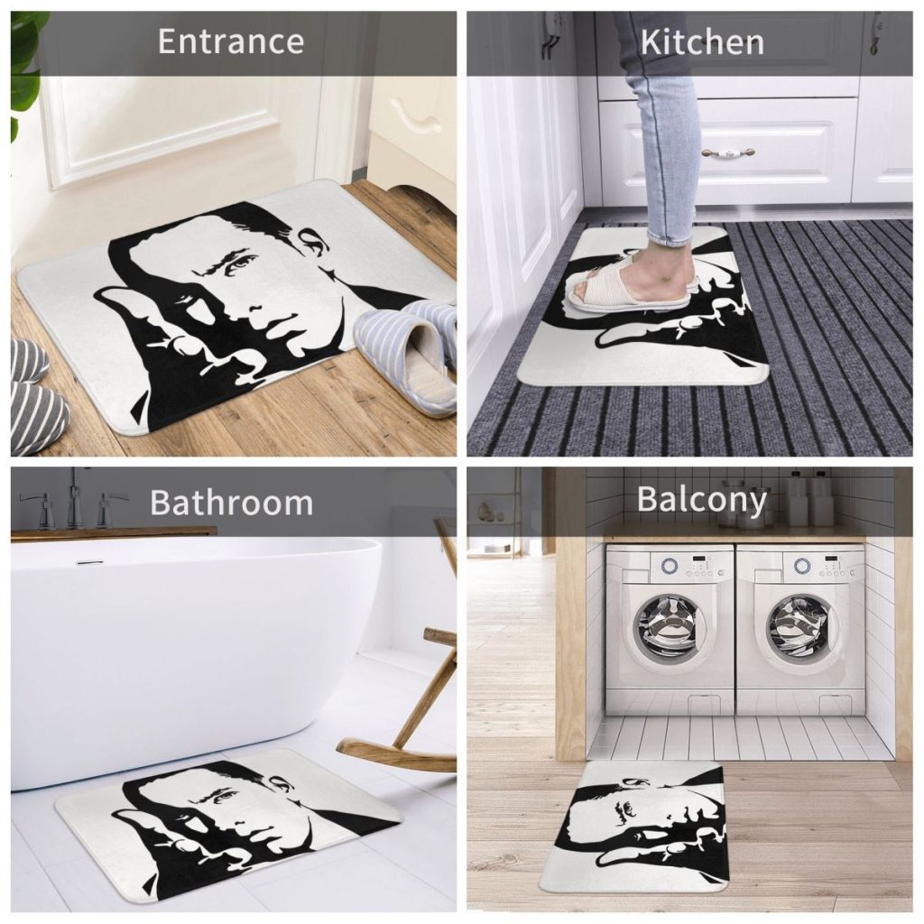 Eminem Bathroom Non Slip Carpet Come On Bedroom Mat Welcome Doormat Floor Decoration Rug 4 - Eminem Merchandise