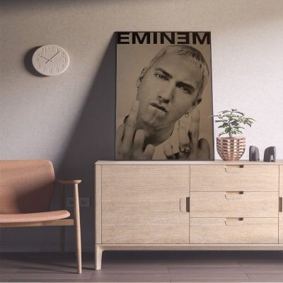 The Famous American Rapper Eminem Art Poster Retro Kraft Paper Sticker DIY Room Bar Cafe Room 16 - Eminem Merchandise