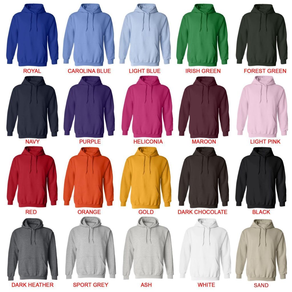 hoodie color chart - Eminem Merchandise