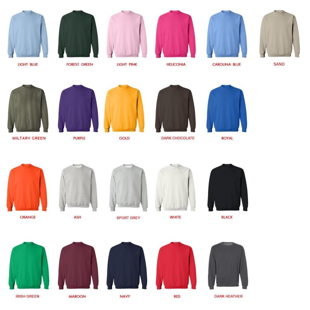 sweatshirt color chart - Eminem Merchandise