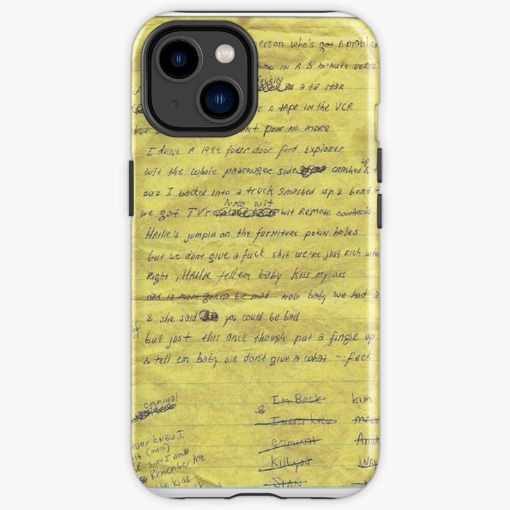 Eminem Lyrics Iphone Case - Eminem Merchandise